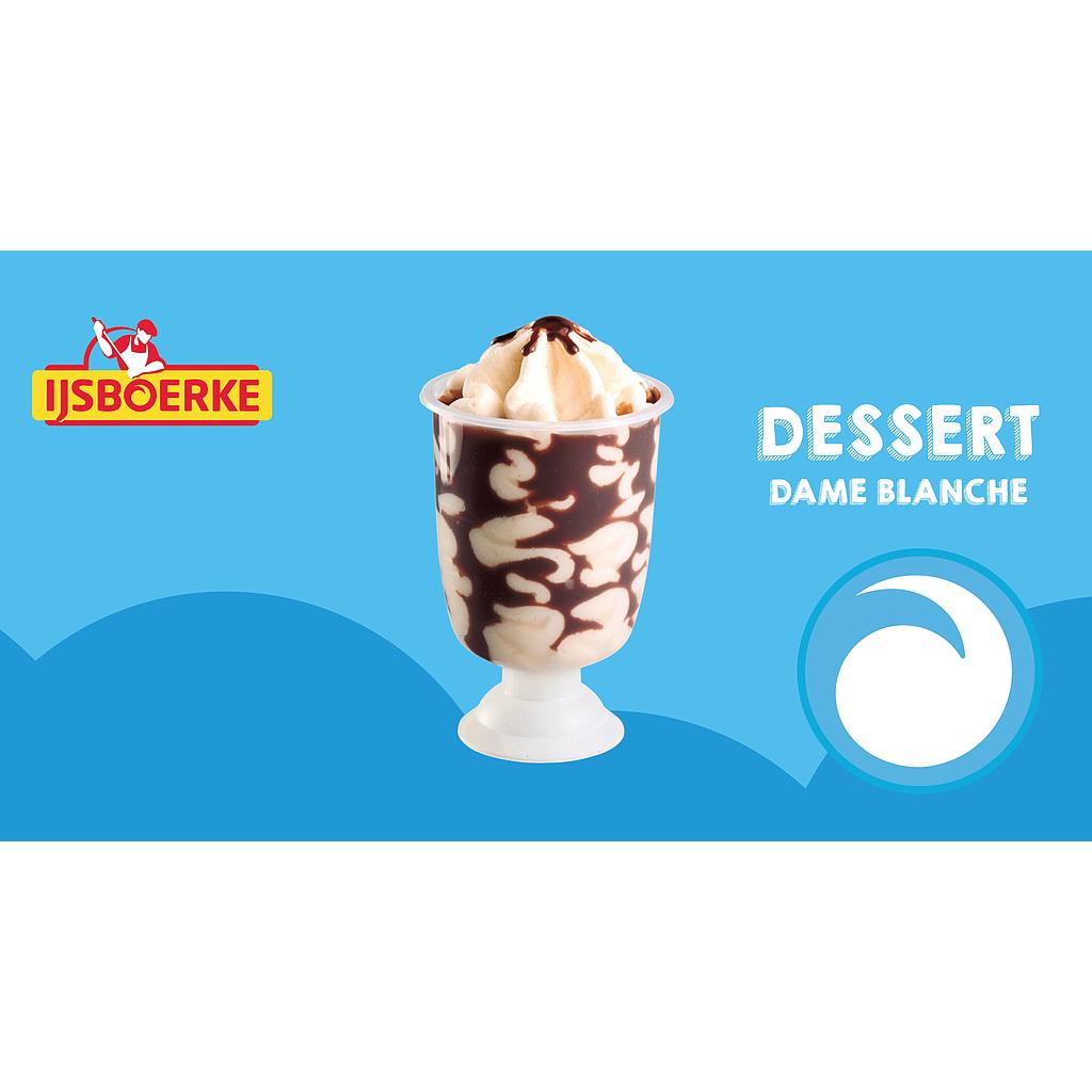 POS KAARTJE dessert dame blanche